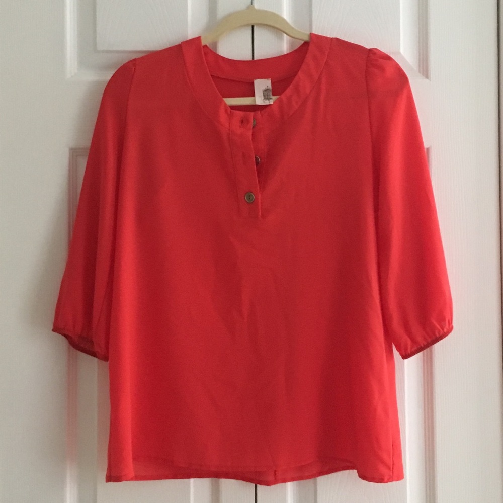Orange blouse